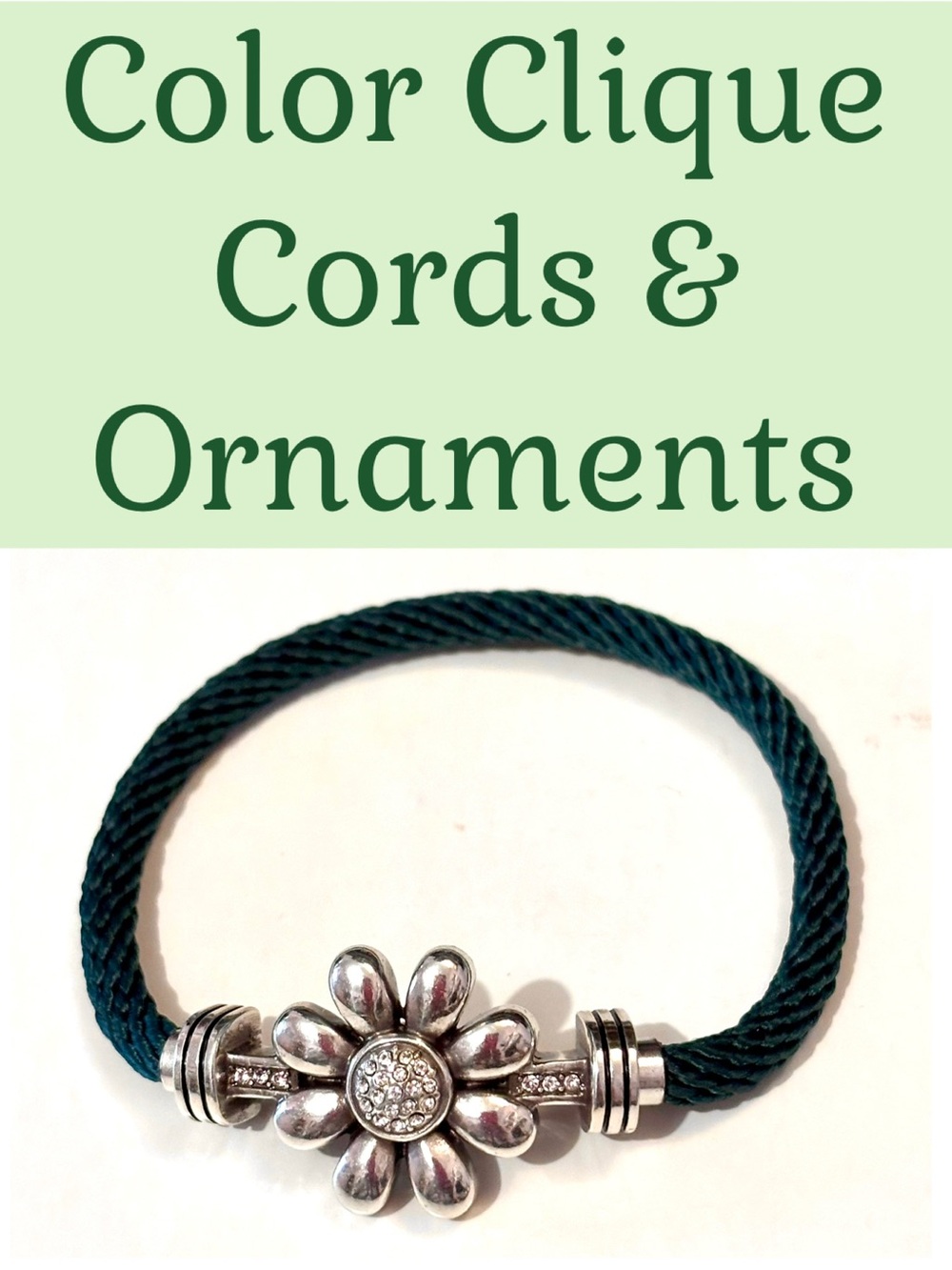 Brighton Color Clique Cords & Ornaments Click ornament onto cord for a bracelet!